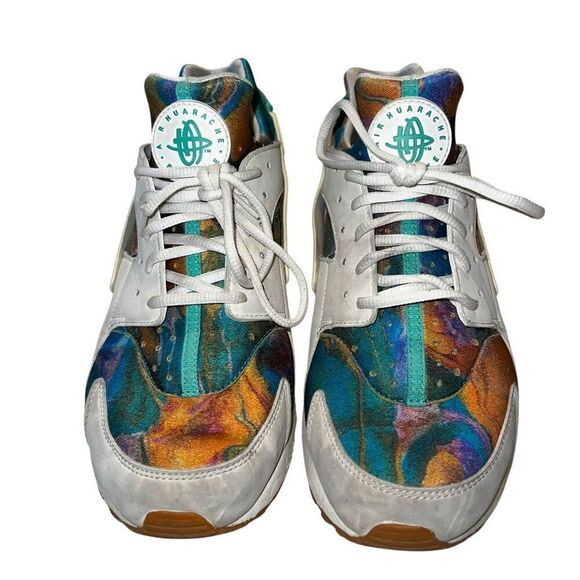 Nike Air Mens 11 Huarache Run Print Alternate Galaxy Running Shoes Sneakers - Picture 1 of 10